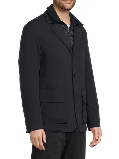Ralph Lauren Purple Label Men's Hybrid Down Jacket - Classic Chairman Navy | Thumbnail 4 Ralph Lauren Purple Label Men's Hybrid Down Jacket - Classic Chairman Navy | Thumbnail 4