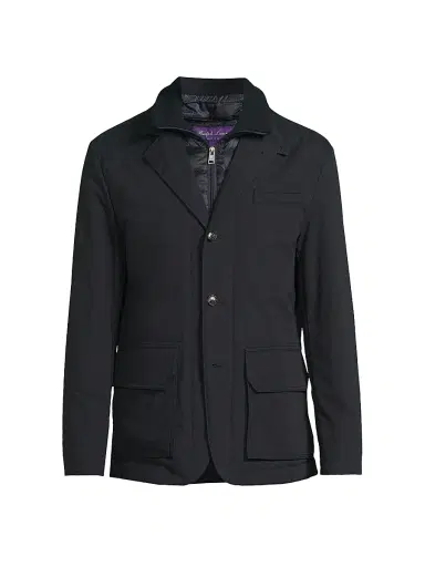 Ralph Lauren Purple Label Men's Hybrid Down Jacket - Classic Chairman Navy | Thumbnail 1 Ralph Lauren Purple Label Men's Hybrid Down Jacket - Classic Chairman Navy | Thumbnail 1