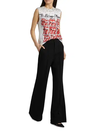 ALICE + OLIVIA Women's Micah Embellished Muscle Tank Top - Off White Multi | Thumbnail 2 ALICE + OLIVIA Women's Micah Embellished Muscle Tank Top - Off White Multi | Thumbnail 2