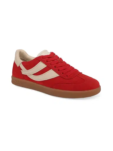 Vince Women's Oasis Suede Low-Top Sneakers - Crimson Birch Sand | Thumbnail 2 Vince Women's Oasis Suede Low-Top Sneakers - Crimson Birch Sand | Thumbnail 2