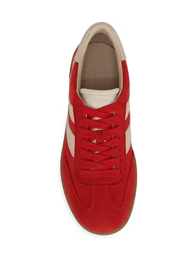 Vince Women's Oasis Suede Low-Top Sneakers - Crimson Birch Sand | Thumbnail 4 Vince Women's Oasis Suede Low-Top Sneakers - Crimson Birch Sand | Thumbnail 4