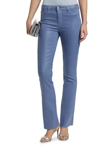 L'Agence Women's Ruth Coated Stretch Flared High-Rise Jeans - Wild Wind Coated - Size 23 | Thumbnail 3 L'Agence Women's Ruth Coated Stretch Flared High-Rise Jeans - Wild Wind Coated - Size 23 | Thumbnail 3