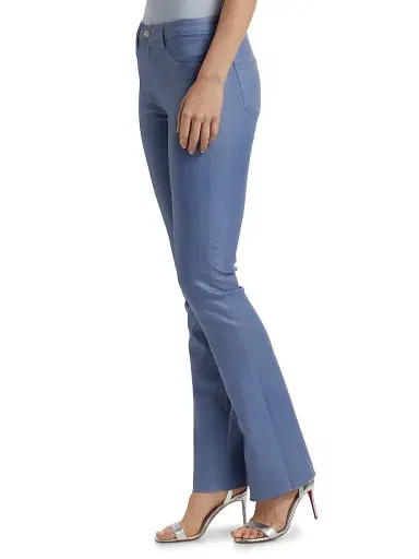 L'Agence Women's Ruth Coated Stretch Flared High-Rise Jeans - Wild Wind Coated - Size 23 | Thumbnail 4 L'Agence Women's Ruth Coated Stretch Flared High-Rise Jeans - Wild Wind Coated - Size 23 | Thumbnail 4