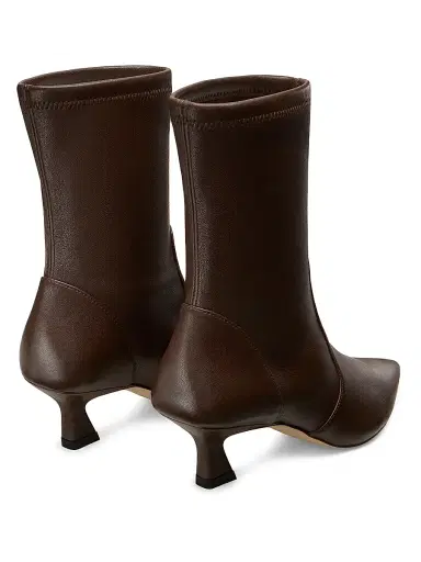 Stuart Weitzman Women's Vinnie 50MM Leather Boots - Walnut | Thumbnail 3 Stuart Weitzman Women's Vinnie 50MM Leather Boots - Walnut | Thumbnail 3