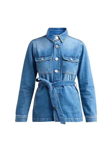 L'Agence Women's Samaya Denim Safari Jacket - Torvang - Size XL | Thumbnail 1 L'Agence Women's Samaya Denim Safari Jacket - Torvang - Size XL | Thumbnail 1