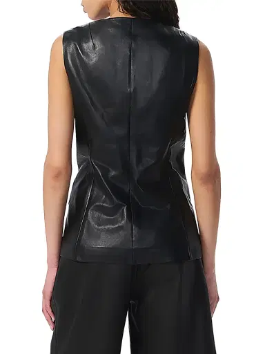 rag & bone Women's Slade Crew Leather Vest | Thumbnail 4 rag & bone Women's Slade Crew Leather Vest | Thumbnail 4