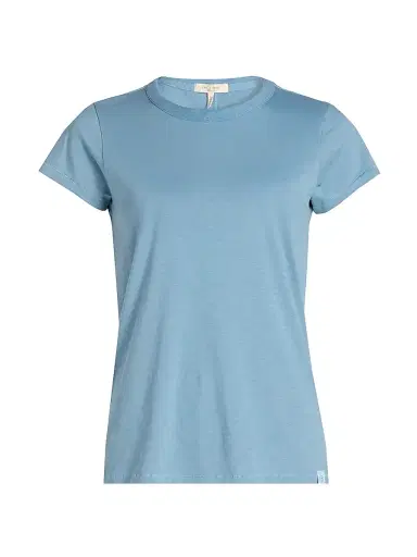 rag & bone Women's The Slub Cotton T-Shirt - Fog Blue | Thumbnail 1 rag & bone Women's The Slub Cotton T-Shirt - Fog Blue | Thumbnail 1