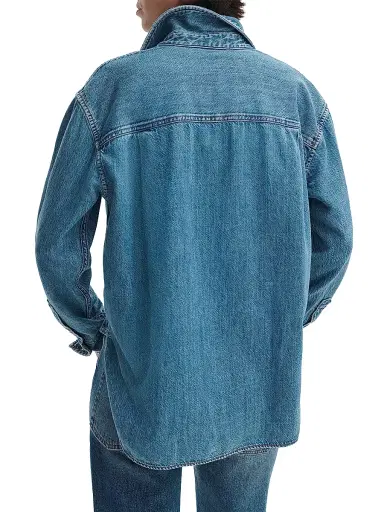 rag & bone Women's Connie Ultra Featherweight Denim Button-Front Shirt - Everglade | Thumbnail 4 rag & bone Women's Connie Ultra Featherweight Denim Button-Front Shirt - Everglade | Thumbnail 4