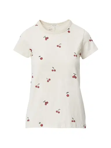 rag & bone Women's All Over Cherry T-Shirt - White Multi | Thumbnail 1 rag & bone Women's All Over Cherry T-Shirt - White Multi | Thumbnail 1