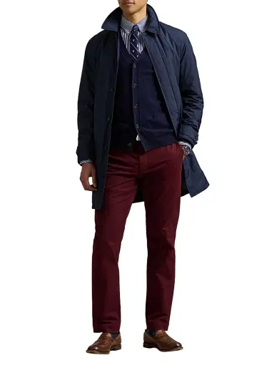Polo Ralph Lauren Men's Military Stretch-Cotton Mid-Rise Straight-Leg Pants - Rich Ruby | Thumbnail 2 Polo Ralph Lauren Men's Military Stretch-Cotton Mid-Rise Straight-Leg Pants - Rich Ruby | Thumbnail 2