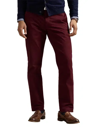 Polo Ralph Lauren Men's Military Stretch-Cotton Mid-Rise Straight-Leg Pants - Rich Ruby | Thumbnail 3 Polo Ralph Lauren Men's Military Stretch-Cotton Mid-Rise Straight-Leg Pants - Rich Ruby | Thumbnail 3