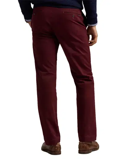 Polo Ralph Lauren Men's Military Stretch-Cotton Mid-Rise Straight-Leg Pants - Rich Ruby | Thumbnail 4 Polo Ralph Lauren Men's Military Stretch-Cotton Mid-Rise Straight-Leg Pants - Rich Ruby | Thumbnail 4