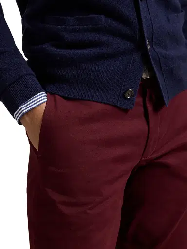 Polo Ralph Lauren Men's Military Stretch-Cotton Mid-Rise Straight-Leg Pants - Rich Ruby | Thumbnail 5 Polo Ralph Lauren Men's Military Stretch-Cotton Mid-Rise Straight-Leg Pants - Rich Ruby | Thumbnail 5