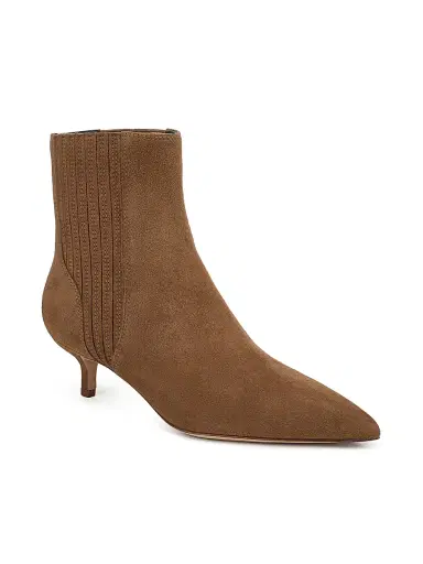 Veronica Beard Women's Lisa 45MM Suede Chelsea Boots - Hazelwood | Thumbnail 2 Veronica Beard Women's Lisa 45MM Suede Chelsea Boots - Hazelwood | Thumbnail 2