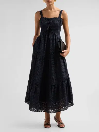 Ulla Johnson Women's Constance Cotton Midi Dress | Thumbnail 2 Ulla Johnson Women's Constance Cotton Midi Dress | Thumbnail 2