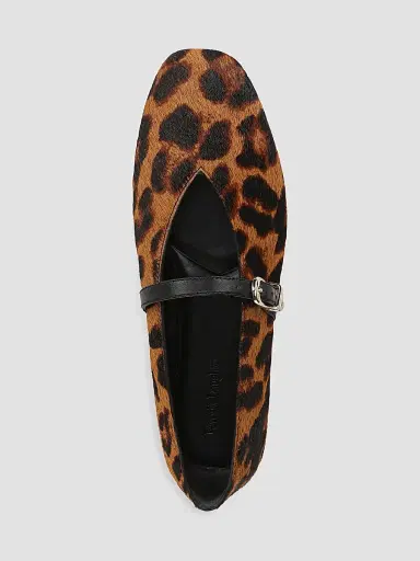 Favorite Daughter Women's Margot MJ Leopard-Print Calf Hair Mary Janes - Brandy - Size 11 | Thumbnail 4 Favorite Daughter Women's Margot MJ Leopard-Print Calf Hair Mary Janes - Brandy - Size 11 | Thumbnail 4