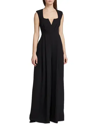 Michael Costello Collection Women's Eloise Belted Pleated Wide-Leg Jumpsuit | Thumbnail 6 Michael Costello Collection Women's Eloise Belted Pleated Wide-Leg Jumpsuit | Thumbnail 6