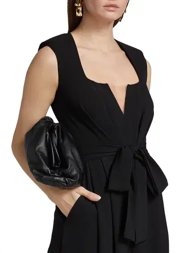 Michael Costello Collection Women's Eloise Belted Pleated Wide-Leg Jumpsuit | Thumbnail 7 Michael Costello Collection Women's Eloise Belted Pleated Wide-Leg Jumpsuit | Thumbnail 7