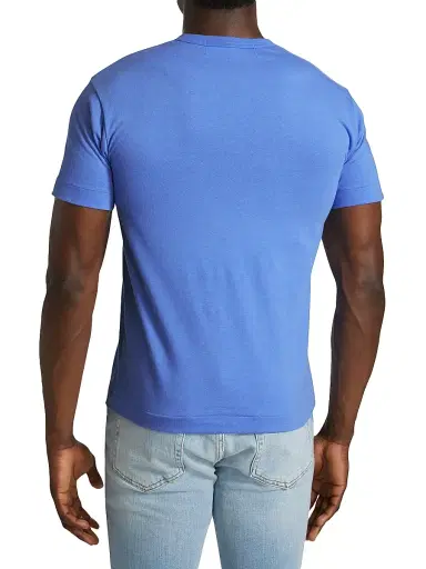 Comme des Garçons PLAY Men's Heart Crewneck T-Shirt - Blue | Thumbnail 5 Comme des Garçons PLAY Men's Heart Crewneck T-Shirt - Blue | Thumbnail 5