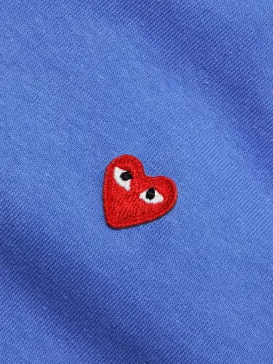 Comme des Garçons PLAY Men's Heart Crewneck T-Shirt - Blue | Thumbnail 7 Comme des Garçons PLAY Men's Heart Crewneck T-Shirt - Blue | Thumbnail 7