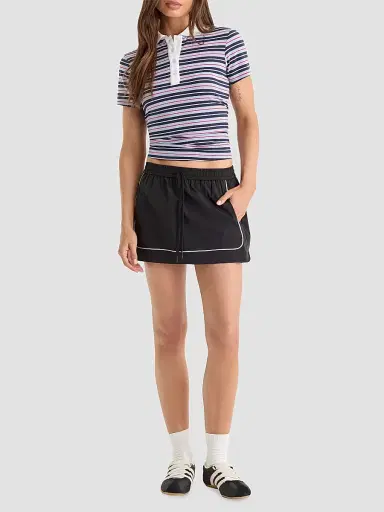 Good American Women's The Sport Mini Skort - Black | Thumbnail 2 Good American Women's The Sport Mini Skort - Black | Thumbnail 2