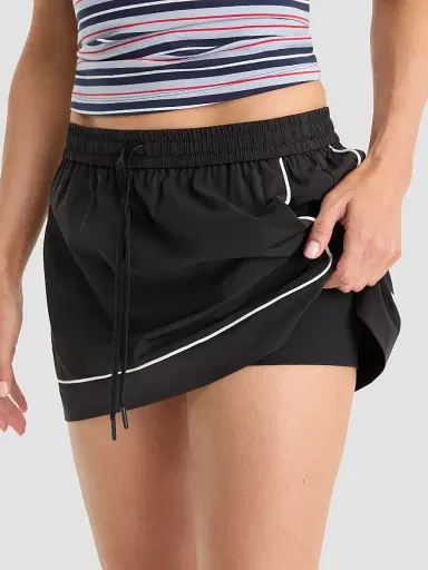Good American Women's The Sport Mini Skort - Black | Thumbnail 5 Good American Women's The Sport Mini Skort - Black | Thumbnail 5