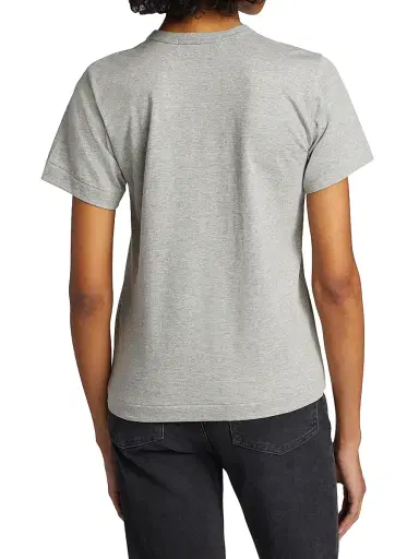 Comme des Garçons PLAY Women's Double Heart T-Shirt - Grey - Size XS | Thumbnail 5 Comme des Garçons PLAY Women's Double Heart T-Shirt - Grey - Size XS | Thumbnail 5