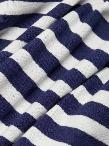 Comme des Garçons PLAY Women's Long-Sleeve Striped Cotton T-Shirt - Blue White Stripes - Size XS | Thumbnail 6 Comme des Garçons PLAY Women's Long-Sleeve Striped Cotton T-Shirt - Blue White Stripes - Size XS | Thumbnail 6