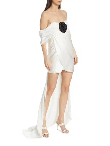 The Bar Women's Riley Silk Charmeuse Bridal Dress | Thumbnail 4 The Bar Women's Riley Silk Charmeuse Bridal Dress | Thumbnail 4