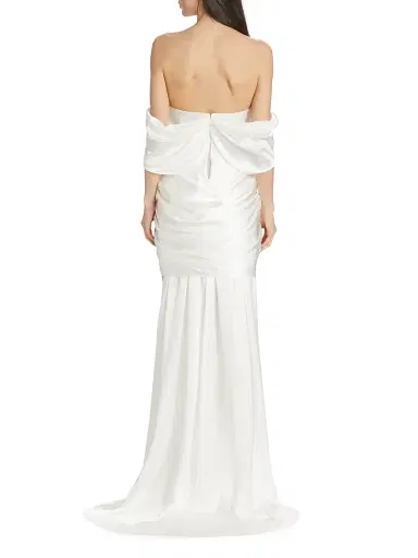 The Bar Women's Riley Silk Charmeuse Bridal Dress | Thumbnail 5 The Bar Women's Riley Silk Charmeuse Bridal Dress | Thumbnail 5