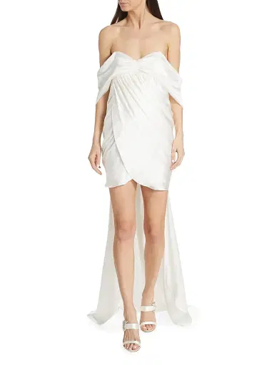 The Bar Women's Riley Silk Charmeuse Bridal Dress | Thumbnail 6 The Bar Women's Riley Silk Charmeuse Bridal Dress | Thumbnail 6