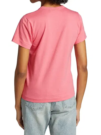 Comme des Garçons PLAY Women's Heart T-Shirt - Pink - Size XS | Thumbnail 5 Comme des Garçons PLAY Women's Heart T-Shirt - Pink - Size XS | Thumbnail 5