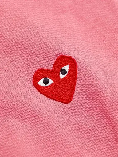 Comme des Garçons PLAY Women's Heart T-Shirt - Pink - Size XS | Thumbnail 7 Comme des Garçons PLAY Women's Heart T-Shirt - Pink - Size XS | Thumbnail 7