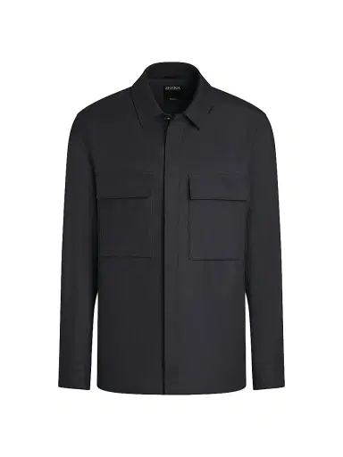 Zegna Men's Oasi Lino Overshirt | Thumbnail 1 Zegna Men's Oasi Lino Overshirt | Thumbnail 1