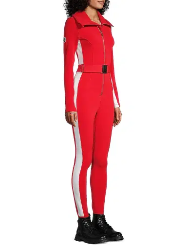 Cordova Women's Signature Belted Ski Jumpsuit - Fiery Red | Thumbnail 3 Cordova Women's Signature Belted Ski Jumpsuit - Fiery Red | Thumbnail 3
