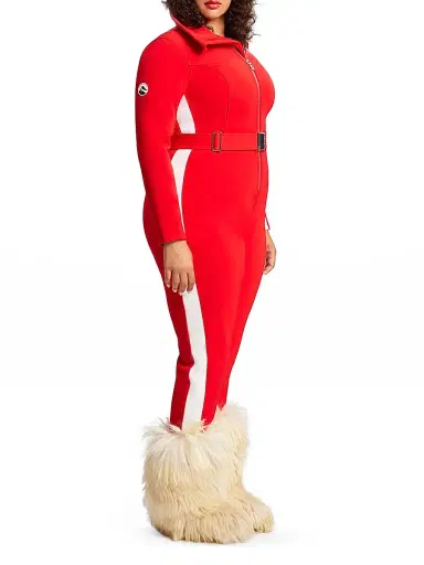 Cordova Women's Signature Belted Ski Jumpsuit - Fiery Red | Thumbnail 5 Cordova Women's Signature Belted Ski Jumpsuit - Fiery Red | Thumbnail 5