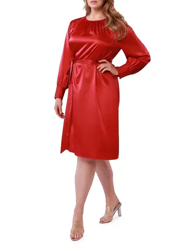 Gabriella Rossetti Women's Natalia Stretch Silk Long-Sleeve Dress | Thumbnail 3 Gabriella Rossetti Women's Natalia Stretch Silk Long-Sleeve Dress | Thumbnail 3