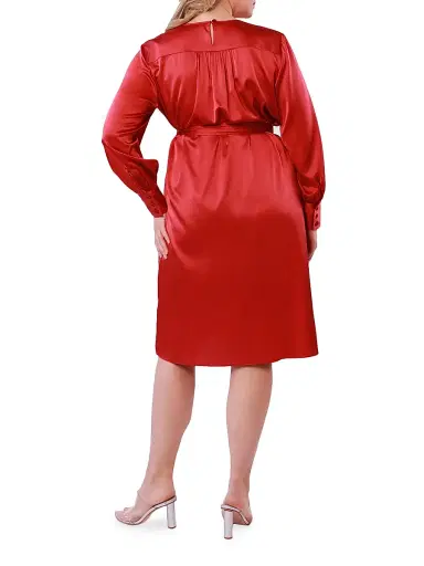 Gabriella Rossetti Women's Natalia Stretch Silk Long-Sleeve Dress | Thumbnail 4 Gabriella Rossetti Women's Natalia Stretch Silk Long-Sleeve Dress | Thumbnail 4