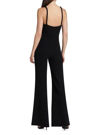 Galvan London Women's Frankie Keyhole Flare Jumpsuit - Black | Thumbnail 5 Galvan London Women's Frankie Keyhole Flare Jumpsuit - Black | Thumbnail 5