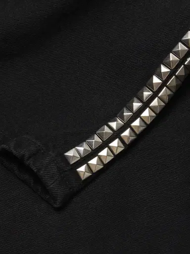 Midnight Rodeo Men's Persistence Of Memory Studded Bootcut Jeans - Jet Black Silver Studs | Thumbnail 6 Midnight Rodeo Men's Persistence Of Memory Studded Bootcut Jeans - Jet Black Silver Studs | Thumbnail 6