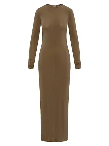 Artemis Diciero Women's Carmen Knit Maxi Dress - Olive | Thumbnail 1 Artemis Diciero Women's Carmen Knit Maxi Dress - Olive | Thumbnail 1
