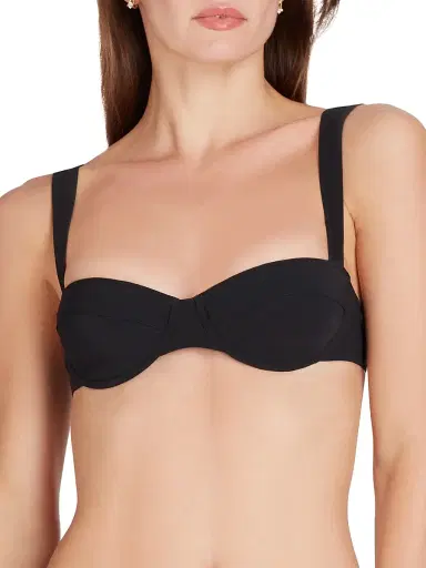 Valimare Women's Athens Balconette Bikini Top - Black | Thumbnail 4 Valimare Women's Athens Balconette Bikini Top - Black | Thumbnail 4