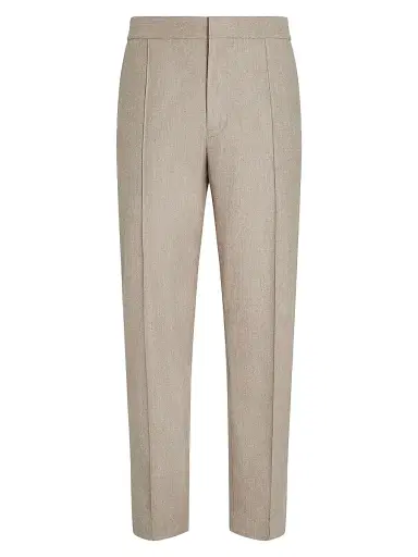 Zegna Men's 15milmil15 Wool Silk and Cashmere Pants - Light Taupe - Size 32 | Thumbnail 1 Zegna Men's 15milmil15 Wool Silk and Cashmere Pants - Light Taupe - Size 32 | Thumbnail 1