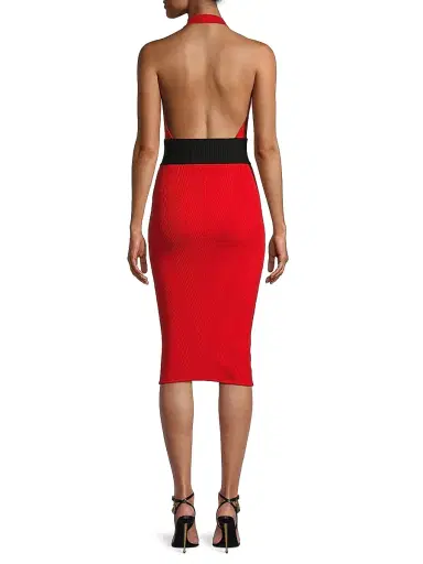 Victor Glemaud Women's Ribbed Merino Halter Dress | Thumbnail 5 Victor Glemaud Women's Ribbed Merino Halter Dress | Thumbnail 5