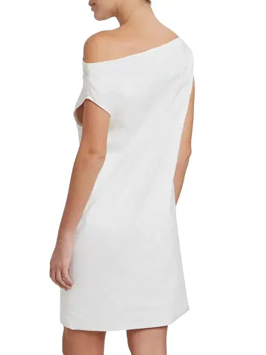 Armarium Women's Tiche Cotton-Blend Draped Minidress - White | Thumbnail 5 Armarium Women's Tiche Cotton-Blend Draped Minidress - White | Thumbnail 5