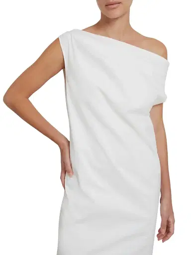 Armarium Women's Tiche Cotton-Blend Draped Minidress - White | Thumbnail 6 Armarium Women's Tiche Cotton-Blend Draped Minidress - White | Thumbnail 6