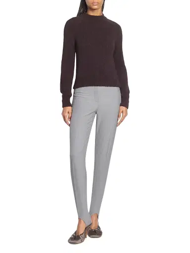 Dries Van Noten Women's Pandora Stretch Wool Stirrup Pants | Thumbnail 2 Dries Van Noten Women's Pandora Stretch Wool Stirrup Pants | Thumbnail 2