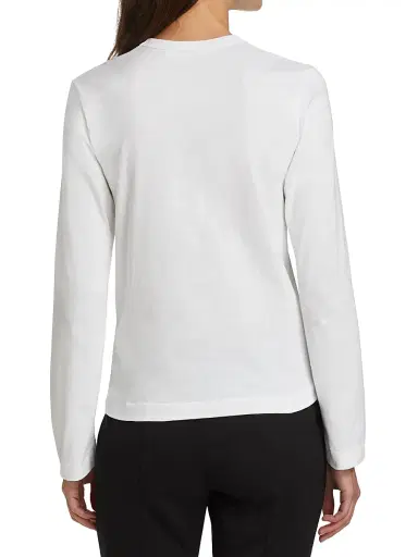 Comme des Garçons PLAY Women's Long-Sleeve Double Heart T-Shirt - White - Size XS | Thumbnail 5 Comme des Garçons PLAY Women's Long-Sleeve Double Heart T-Shirt - White - Size XS | Thumbnail 5