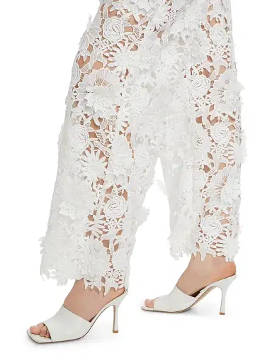 AKNVAS Women's Adrian Floral Lace Pants - White | Thumbnail 6 AKNVAS Women's Adrian Floral Lace Pants - White | Thumbnail 6