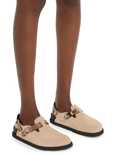 Birkenstock Women's Tokio Mixed Leather Slingback Mules - Snake | Thumbnail 3 Birkenstock Women's Tokio Mixed Leather Slingback Mules - Snake | Thumbnail 3